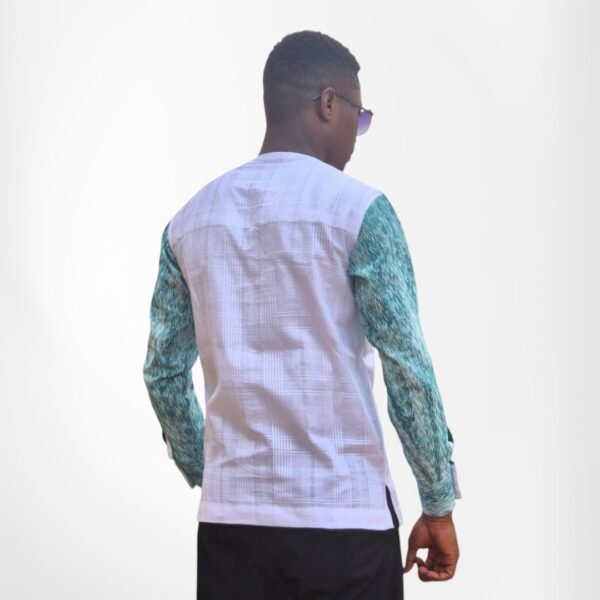 Chemise Homme - Contraste Vert Texturé – Image 2