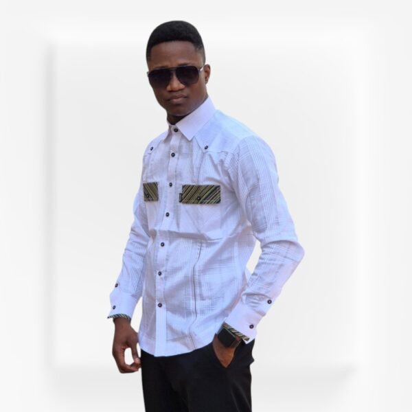 Chemise Homme Élégance Rayée – Image 3