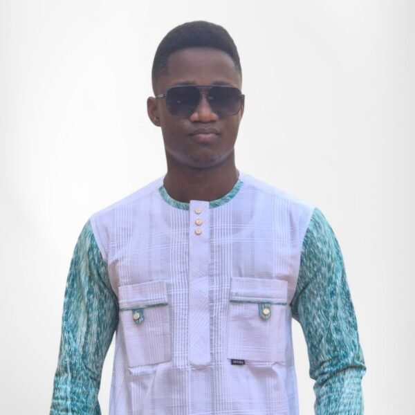 Chemise Homme - Contraste Vert Texturé – Image 4