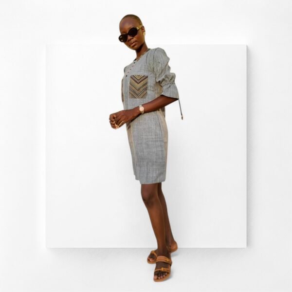 Robe Courte Femme Verte – Image 4